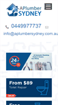 Mobile Screenshot of aplumbersydney.com.au